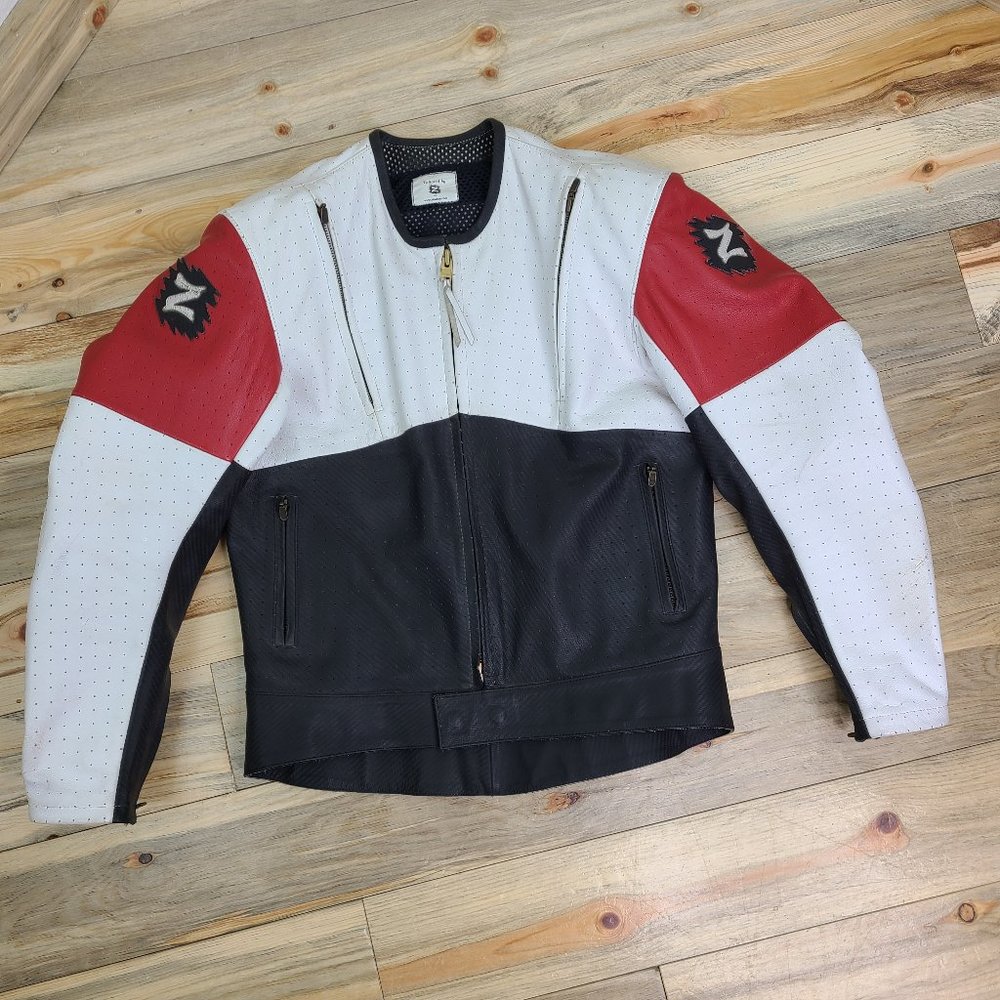 Z Custom Leather Motorcycle Racing Jacket - Picture 2 of 16